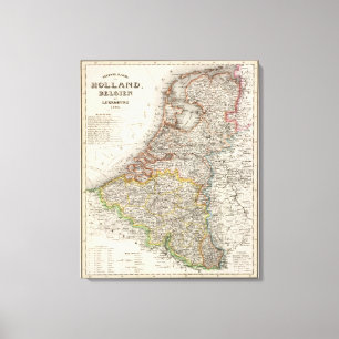 Lienzo Holanda, Bélgica, Luxemburgo