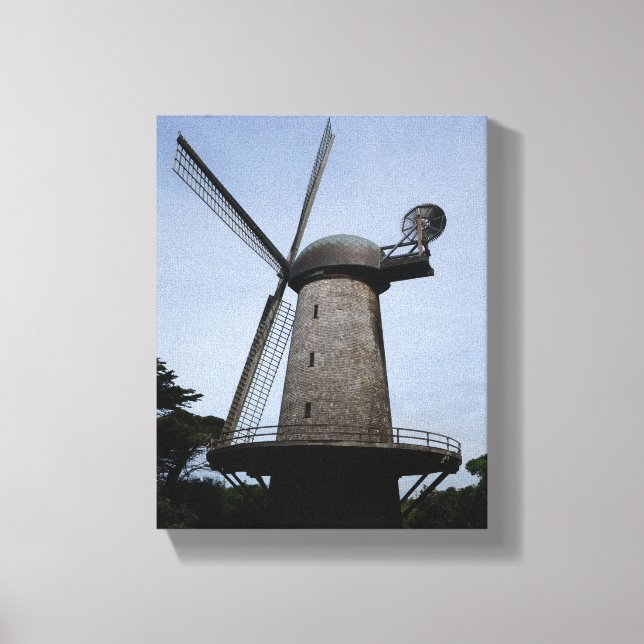 Lienzo holandés de molino de viento de San Francis (Anverso)