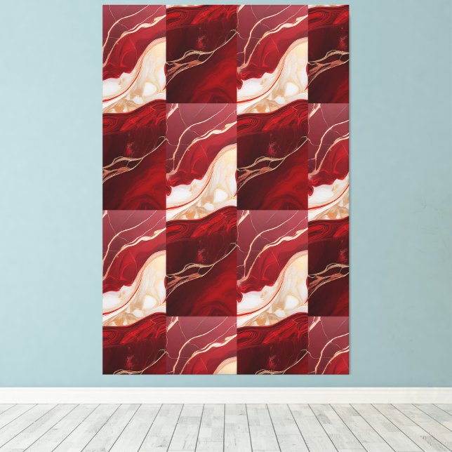 Lienzo Holiday Swirl Wonder Retro Christmas Canvas Bloom (Insitu (piso de madera))