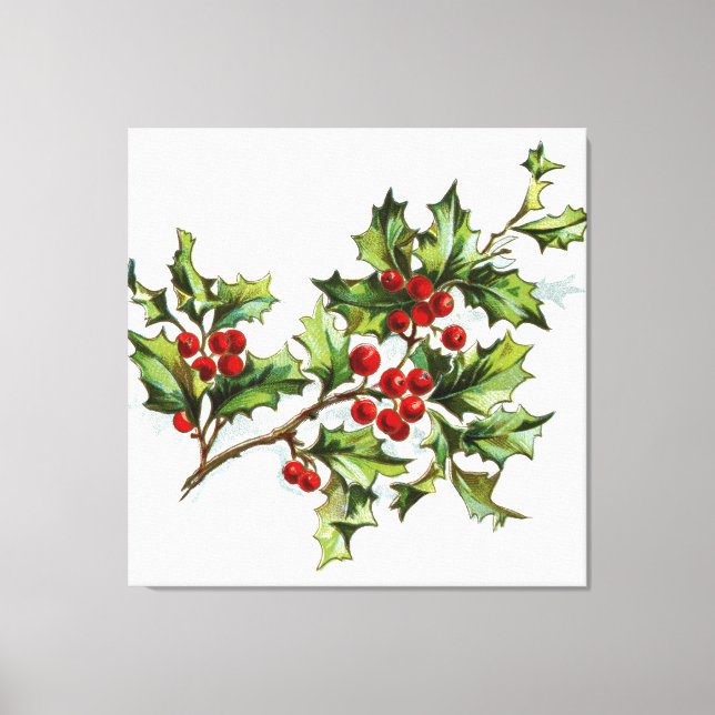 Lienzo HollyBerries 001 (Anverso)