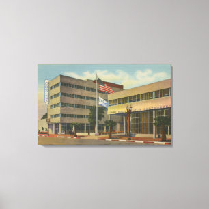 Lienzo Hollywood, CAColumbia Square, KNX Broadcasting