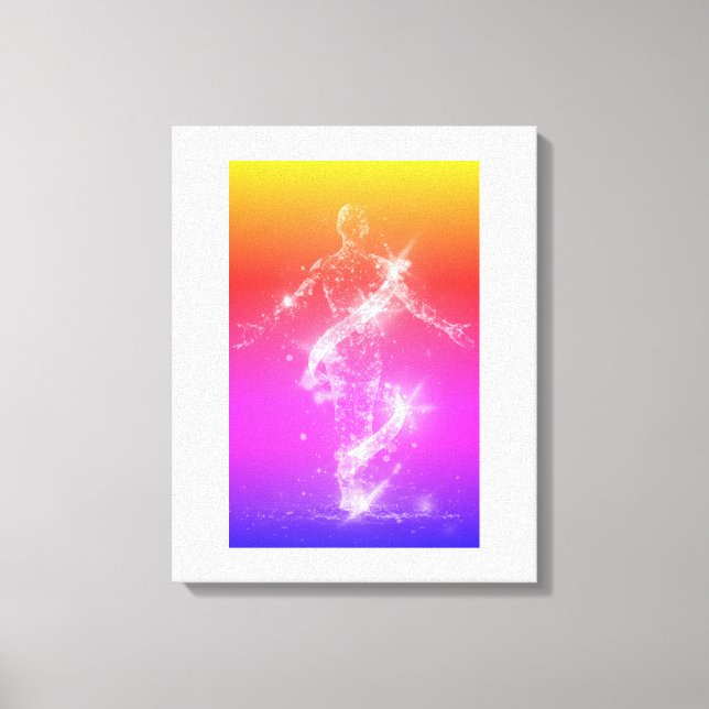 Lienzo Holographic Energy Dancer (Anverso)
