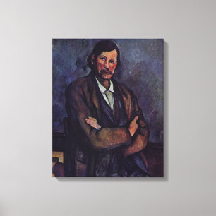 Lienzo Hombre con brazos cruzados - Paul Cezanne - c1866