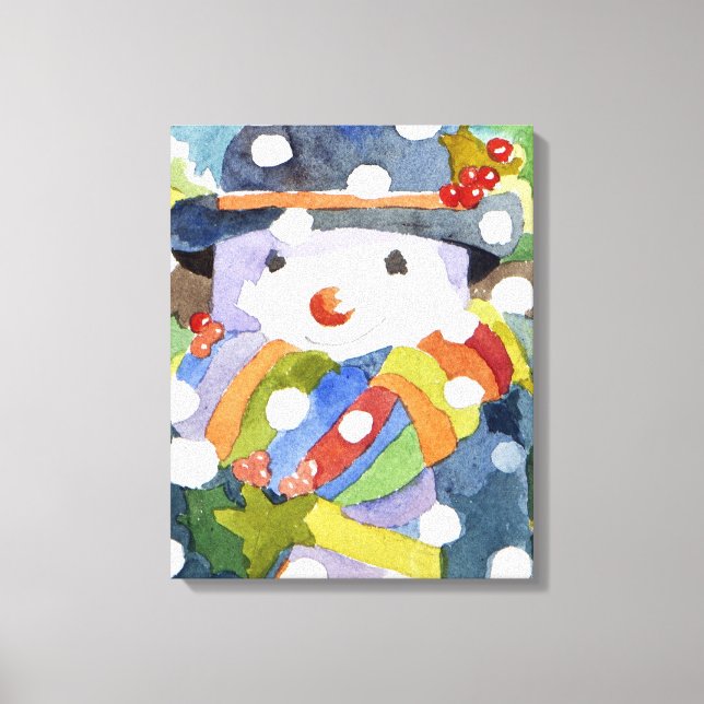 Lienzo Hombre de nieve en 2011 (Anverso)