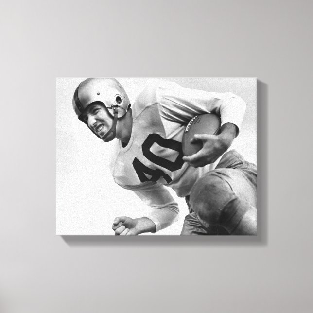 Lienzo Hombre jugando al fútbol (Anverso)