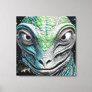 Lienzo Hombre Lizard Rebelde Ser Extraterrestre Extranjer