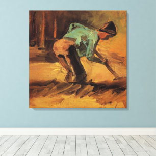 Lienzo Hombre parado con palo, pan de Vincent van Gogh