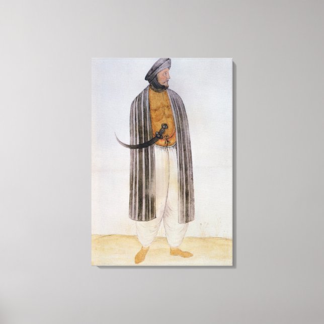 Lienzo Hombre turco (Anverso)