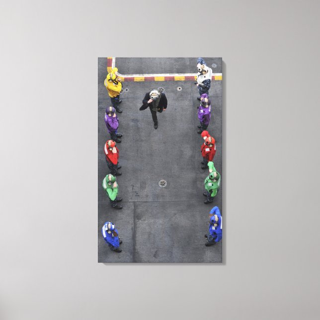 Lienzo Hombres de la marina de guerra de los EE.UU. (Anverso)