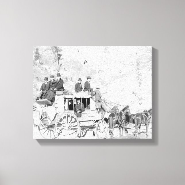 Lienzo Hombres sentados en una fotografía de un "entrenad (Anverso)