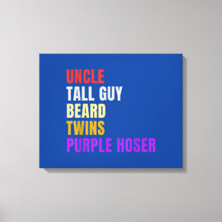 Lienzo Hombres Tío Tall Guy Beard Twins Morple Hoser