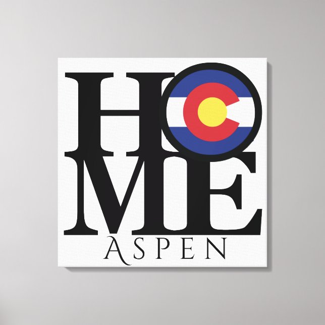 Lienzo HOME Aspen Colorado Canvas Art (Anverso)