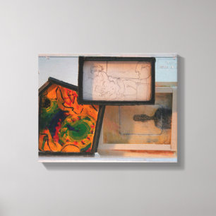 Lienzo Homenaje en miniatura a pintores K7 1986 Medios mi