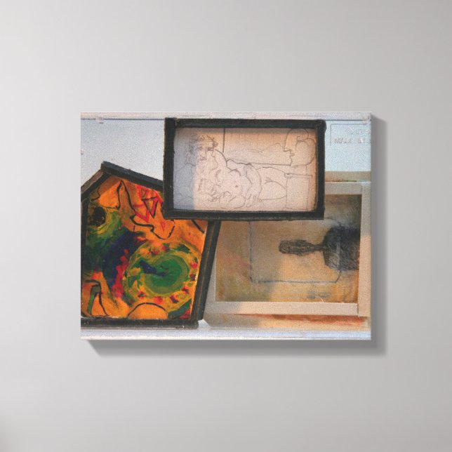 Lienzo Homenaje en miniatura a pintores K7 1986 Medios mi (Anverso)