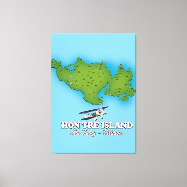 Lienzo hon tre Island Vietnam (Anverso)