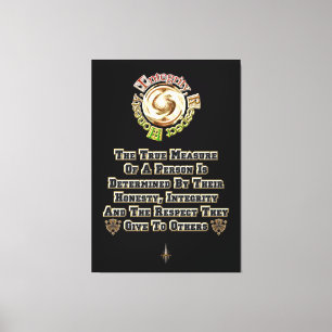 Lienzo Honestidad Integridad Respeto MXT