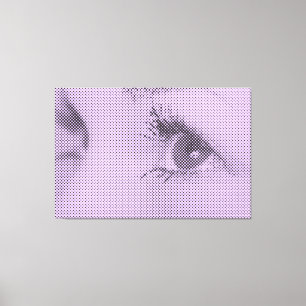 Lienzo Honesto Black&Lilac Efecto de semitono Hembra Glan