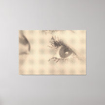 Honesto Black&Salmon Halftone Efecto Glance femeni