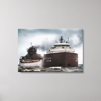 Lienzo Honorable James L Oberstar Barco en el Lago Superi