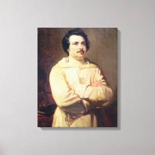 Lienzo Honore de Balzac en el hábito de su monje, 1829