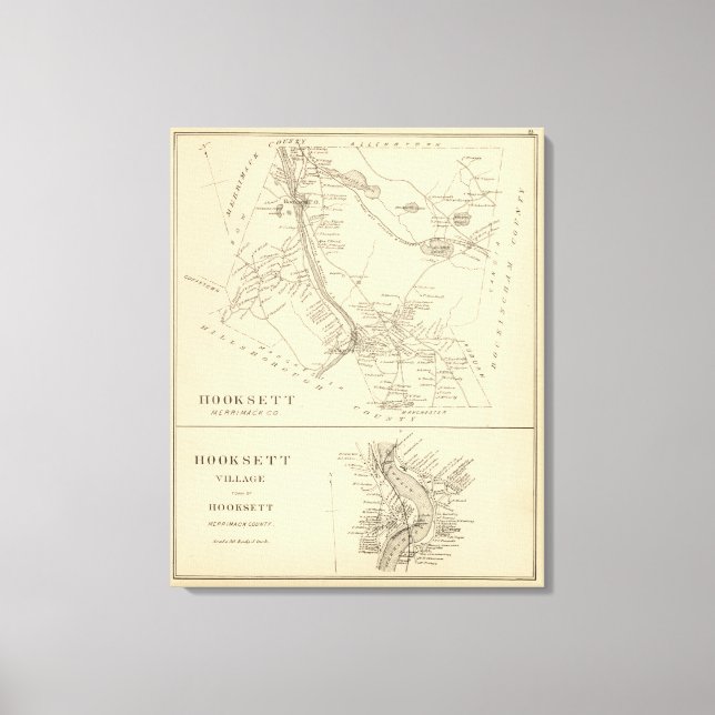 Lienzo Hooksett, Merrimack Co (Anverso)
