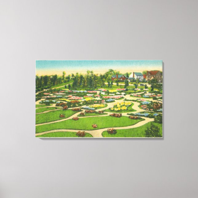 Lienzo Hoopes Park Perennial Gardens View (Anverso)