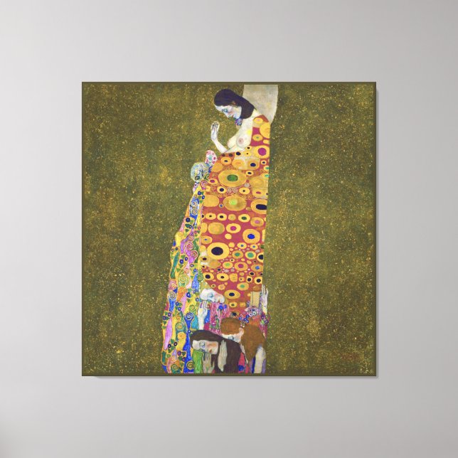 Lienzo Hope, Gustav Klimt Poster (Anverso)