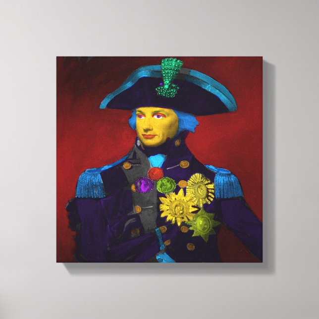 Lienzo Horatio Nelson Pop Art (Anverso)