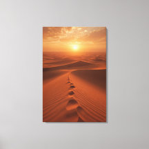 Horizon de Duna Roja – Camino Desértico Iluminado