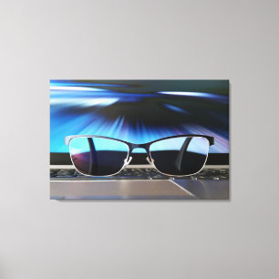 Lienzo Horizonte a través de gafas