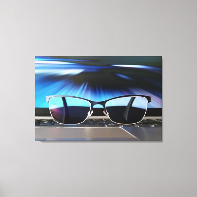 Lienzo Horizonte a través de gafas (Anverso)