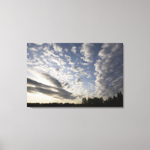 Lienzo Horizonte con vistas al cielo con nubes