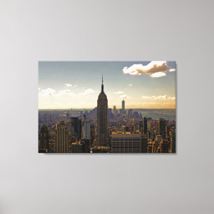 Lienzo Horizonte de New York City con Empire State