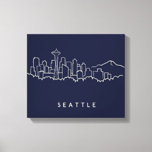 Lienzo Horizonte de Seattle