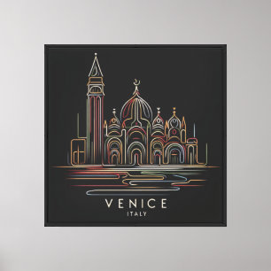 Lienzo Horizonte de Venecia
