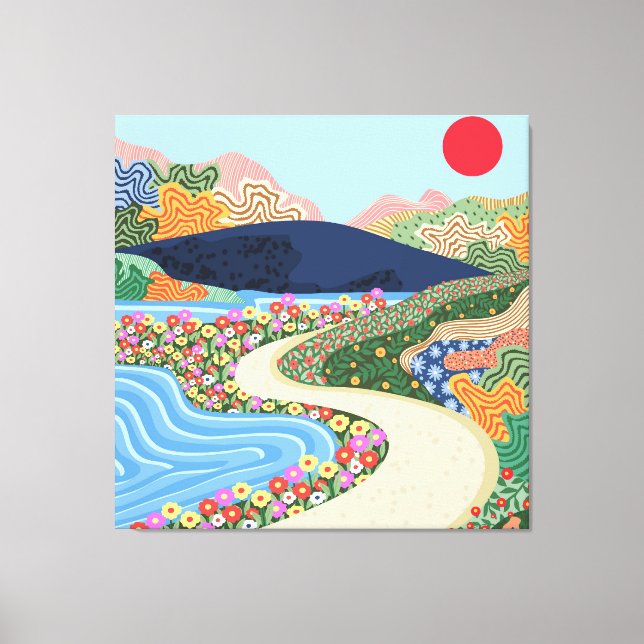 Lienzo Horizonte relajante (Anverso)