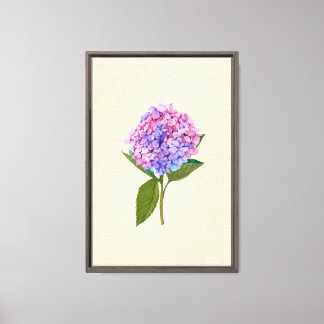 Lienzo Hortensia Vintage
