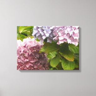 Lienzo Hortensias de Pastel