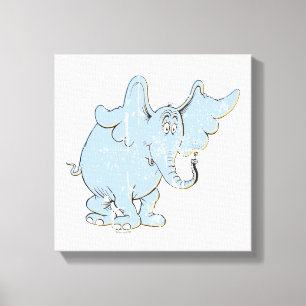 Lienzo Horton Hears A Who   Horton Afligido