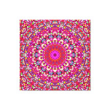 Hot Pink Mandala – Premium Wrapped Canvas Radiance