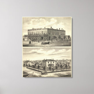 Lienzo Hotel Centennial, Tecumseh, y Neb, Nebraska