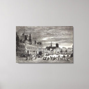 Lienzo Hotel de Ville, París, 1847