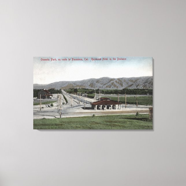 Lienzo Hotel Oneonta Park & Raymond (Anverso)