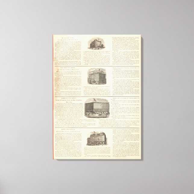 Lienzo Hotel St Cloud en Westminster (Anverso)