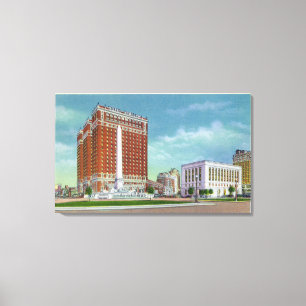 Lienzo Hotel Statler and NY State Office Bldg