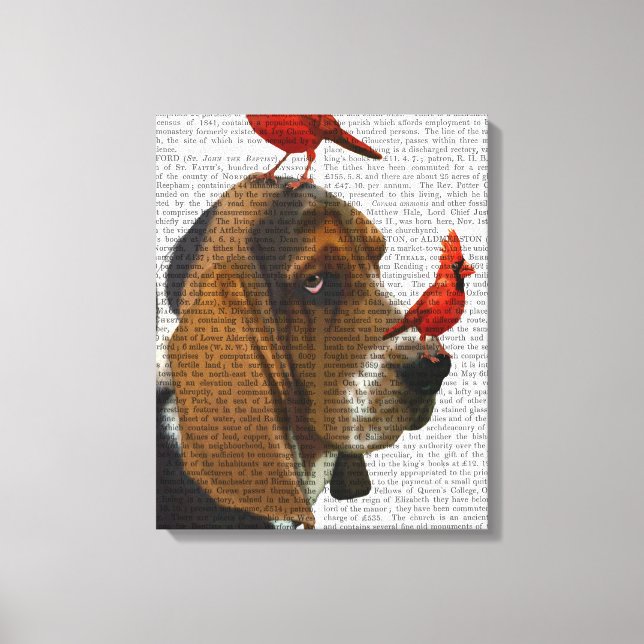 Lienzo Hound Basset y Aves (Anverso)