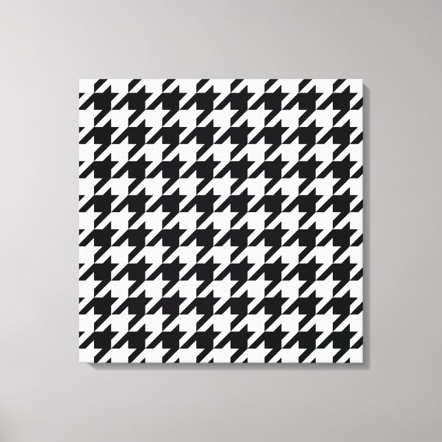 Lienzo Houndstoth Black Elegant (Anverso)