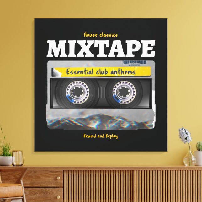 Lienzo House Classics Mixtape Club Anthems (Insitu (Sala de estar))