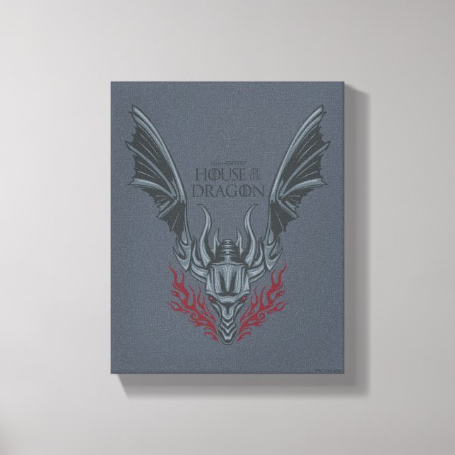 Lienzo HOUSE OF THE DRAGON | Fire-Breathing Dragon Head (Anverso)