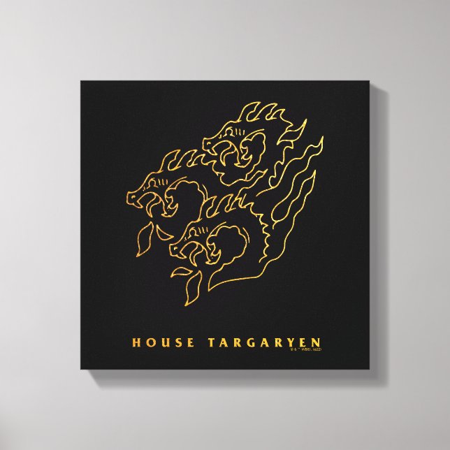 Lienzo House Targaryen Icon (Anverso)